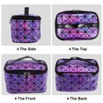 thumbnail image 7 of Vocoste Makeup Bag Cosmetic Travel Bag Case Large Makeup Bag with Mirror Make Up Brush Organizer Bag Purple, 7 of 7