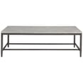 thumbnail image 2 of Benjara Rectangular Shape Cocktail Table with Faux Concrete Top, Gray and Black, 2 of 3