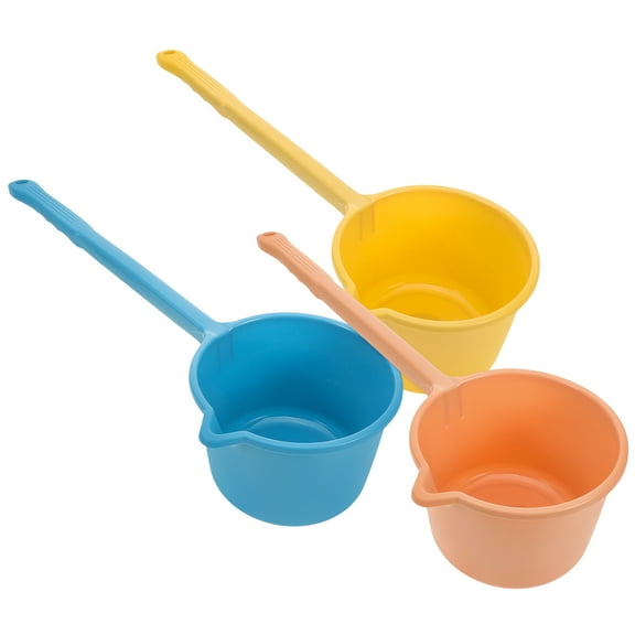 TABLETREANDS 3Pcs Water Dipper Set with Handles for Bathing, Kitchen, and Household Use