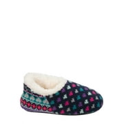 DF by Dearfoams Girls' Sweater Knit Shootie Slippers