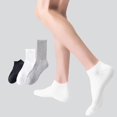 thumbnail image 3 of Calcetines tobilleros para hombre y mujer, ropa de dormir deportiva japonesa, Sexy, a la moda, elástica hasta el muslo, informal, color liso, 3 of 4
