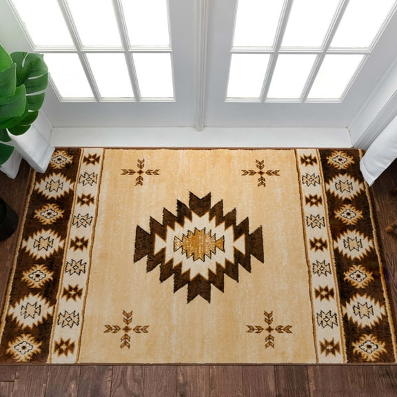 Well Woven Southwestern Rodrigo 3'11" x 5'3" Brown Area Rug