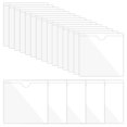 thumbnail image 1 of Unique Bargains 3.7' x 5.3' Self Adhesive Index Card Pockets Plastic Label Holder Sticky Pocket Sleeves, Clear 30 Pack, 1 of 6