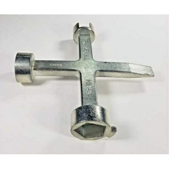 Trumbull HK-3 Meter Box Key/Curb Key/Wrench, Std, Large, & Mueller Pentagon Nuts
