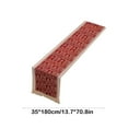 thumbnail image 4 of Cheapark Christmas Red Waterproof Table Runner - Decorative Cover for Coffee Table & TV Cabinet, Festive Long Cloth for Holiday, 4 of 6
