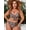 Yellow leopard print, variant on 2026 New plus Size Leopard Print Bikini High Waist Sexy Separate Swimwear Gathered Backless Cross Border Large Size Polyester