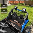 thumbnail image 6 of Joyracer 4WD 24 Volt Ride on Toys with 2 Seaters, Power UTV Wheels, Electric Car for Kids with Remote Control, 3 Speeds, Bluetooth, Blue, 6 of 12