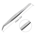 thumbnail image 2 of Unique Bargains 7-Inch Stainless Steel Tweezers with Curved Pointed Serrated Tip, 2 of 3