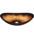thumbnail image 2 of Novatto NOHP-G008-8031BN Rena Copper and Black Tempered Oval Glass Top-Mount Sink 3 Piece, 2 of 8