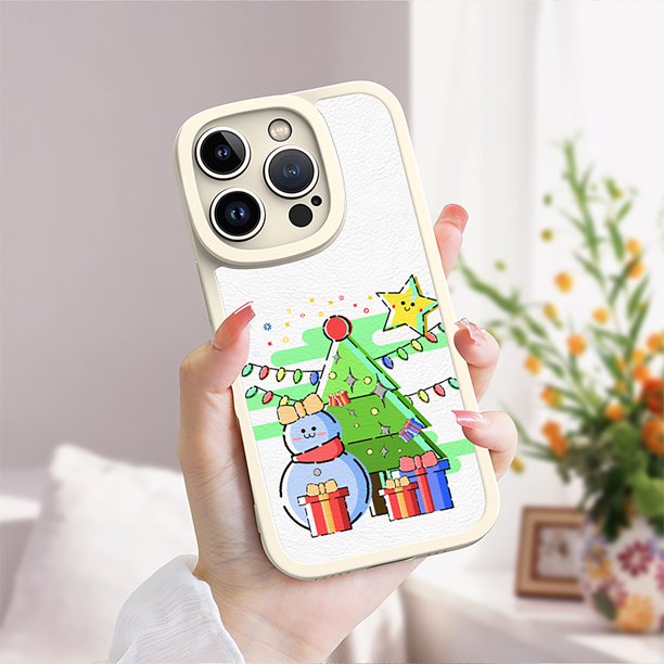 Proteja su iPhone con estilo con una funda de teléfono de TPU con diseño de dibujos animados creativo y minimalista