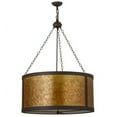 thumbnail image 4 of Meyda 157853 32 in. Smythe Craftsman Amber Mica Pendant, Oil Rubbed Bronze & Amber Mica, 4 of 5