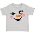 thumbnail image 3 of Inktastic Cute Snowman Girl Face Girls Toddler T-Shirt, 3 of 5