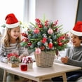 thumbnail image 4 of Christmas Thickened Hat, Soft Fluffy Santa Hat, Kids Adults Xmas Party Costume, Holiday Winter Hat, Christmas Decoration Accessory, Festive Santa Hat for Celebration Christmas Decorations, 4 of 5
