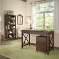 thumbnail image 3 of Bush Furniture Key West 2 Drawer Mobile File Cabinet in Bing Cherry, 3 of 9