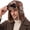 Brown, variant on Men Aviator Hat with Goggles, Adult Vintage Pilot Trapper Hat, Winter Bomber Cap with Ear Flaps for Men Women Cold Weather Wear