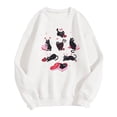 thumbnail image 6 of Womens Valentine's Sweatshirt Cute Candy Couple Love Heart Print Long Sleeve Pullover Tops Valentine's Day Gifts Lover Loose Fit Clothes Shirts, 6 of 7