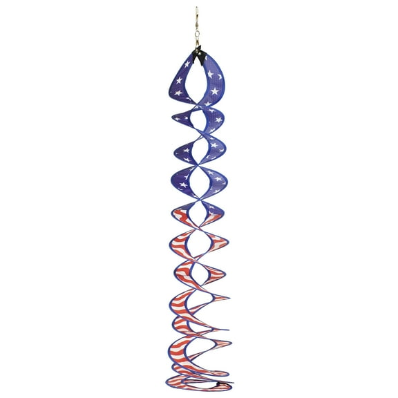In the Breeze 5183 — 32" Stars & Stripes Curlie Duet — Colorful, Patriotic Outdoor Decor