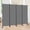 Grey, variant on Room Divider 6FT Room Partition with Lockable Wheels Room Dividers, Freestanding Indoor Folding Privacy Screens, Portable Fabric Wall Divider (Cream, 88"- 4 Panel)