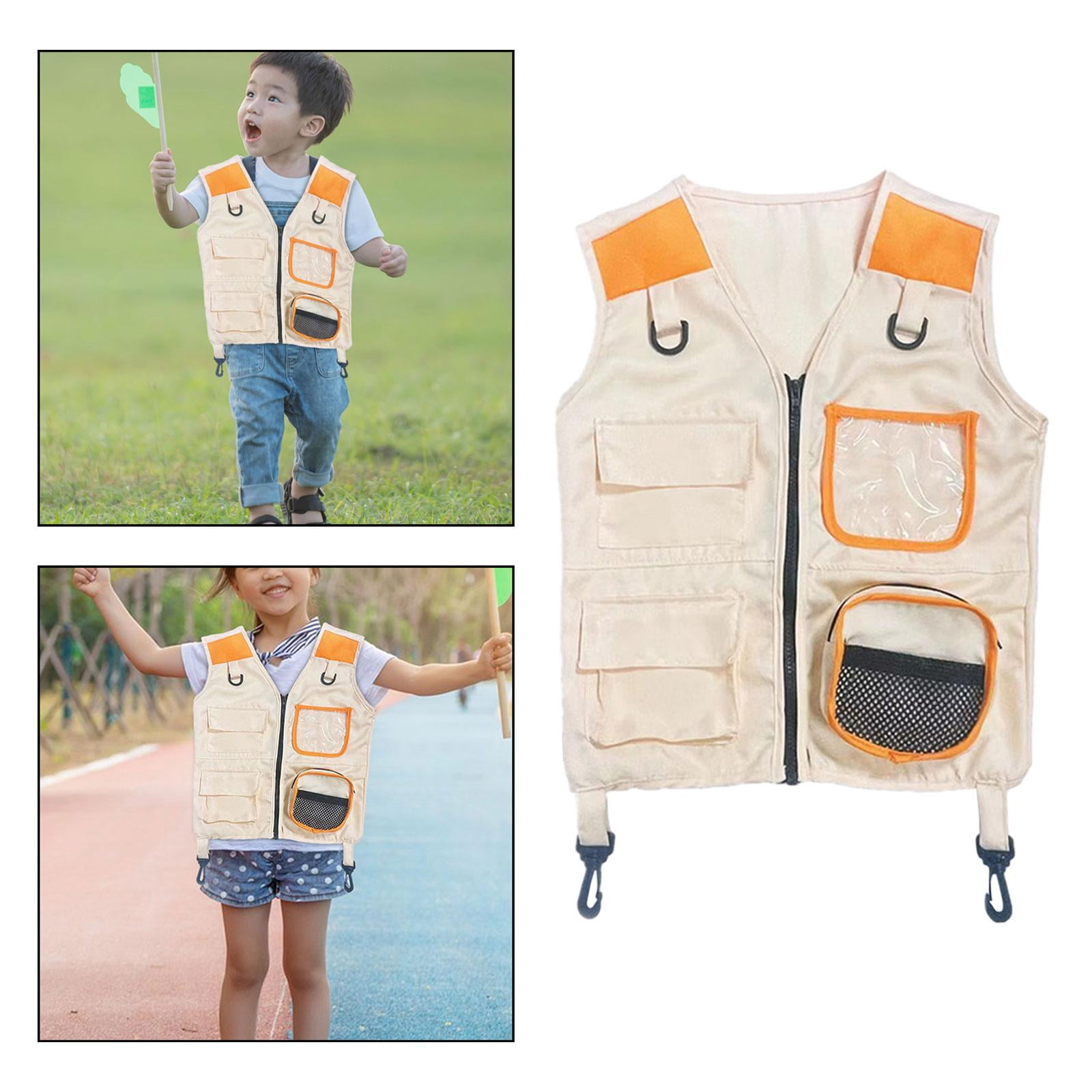 AWHIO Chaleco De Explorador Para Niños Con Sombrero – Ropa De Aventura Para Juego De Roles Y Campismo
