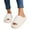 White, variant on Womens Slippers Fall Slippers for Women Ladies Fashion Winter Insulation Closed Toe Flat Bottom Soft Slippers