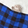 thumbnail image 2 of Rocae Buffalo Plaid Blue Black for Pet Blanket Dog Blanket Cat Blanket Soft Sleep for Small Medium Pet-Small, 2 of 8