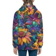 thumbnail image 6 of Kdxio Psychedelic Sunflowers Pattern Kids Boys Girls Zip Up Hoodie 3D Printed Hooded Sweatshirt Hoody Coat with Pocket 7-12 Y-Small, 6 of 6