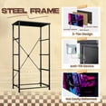 thumbnail image 4 of Soccer Dresser for Bedroom with 4 Storage Drawers Dynamic Street Soccer Ball Crimson Lime Ultramarine Dressers Chest of Drawers Steel Framed Fabric Closet Organizers for Kids Boys Dorm Entryway, 4 of 8