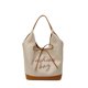 thumbnail image 1 of Bolso Hombro Mujeres Bow Straw Pu Cuero La Axila (caqui), 1 of 9