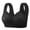 Black, variant on Wang6 Button Front Closure Bras for Older Women Wireless Plus Size Push up Minimizer Bras Full Coverage Breathable T Shirt Bralettes Red 50