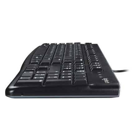 Logitech - K120  Full-size Wired Membrane Keyboard for PC with Spill-Resistant Design - Black