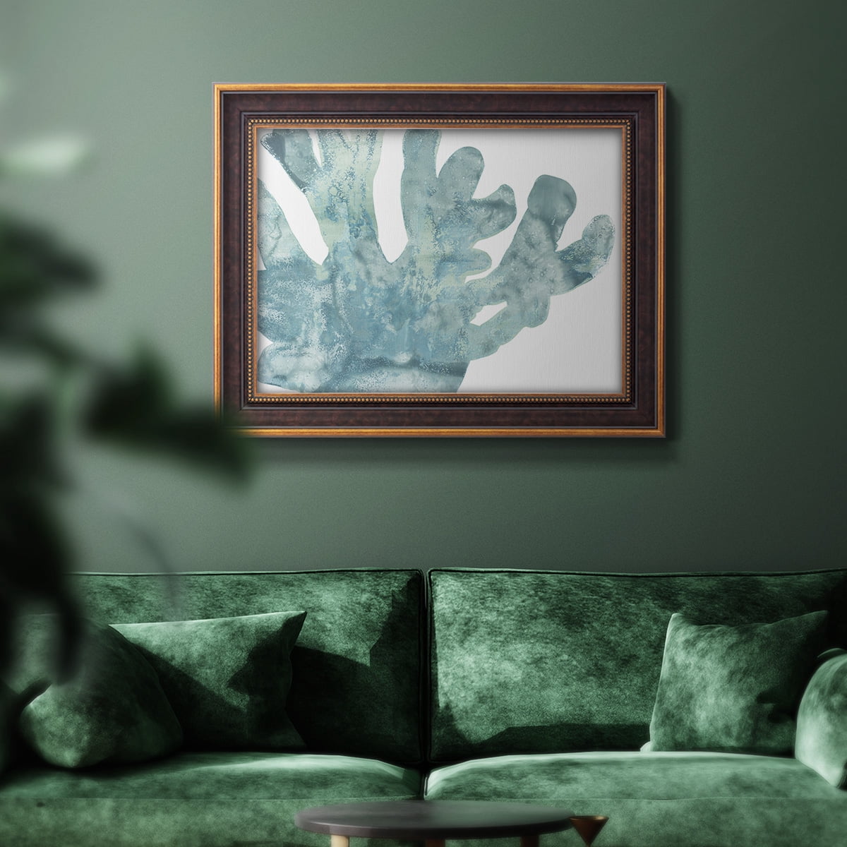 Blue Macro Coral I Premium Framed Canvas- Ready to Hang