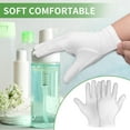 thumbnail image 4 of Moisturizing Gloves, White Cotton Gloves for Women and Men Overnight Bedtime Nighttime Lotion Dry Hands Spa Cosmetic Treatment Moisturizing Bathing Accessories Washable SPA Gloves (3 Pairs), 4 of 5