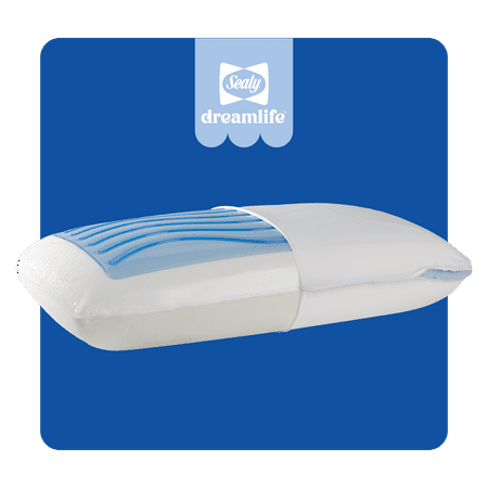 Sealy - Sealy® Dreamlife™ Memory Foam Gel Pillow, Standard - White