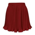thumbnail image 4 of Women's Pleated Skater Skirts High Waisted Flared a Line Swing Mini Skirt Casual Summer Vacation Short Skirts, 4 of 4