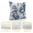 thumbnail image 4 of COMIO  Square Decorative Throw Pillow Case Cushion Cover, Dragonfly Bloom Bouquet Spring Soft Pillowcase, 4 of 5