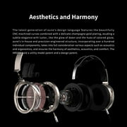 Aune AR5000 Full-Size Open-Back Headphones with MLD Driver, Dynamic Driver, Detachable Cable, Over-Ear HiFi Hi-Res Audiophile Headphones for HiFi System, Home Audio, DAP