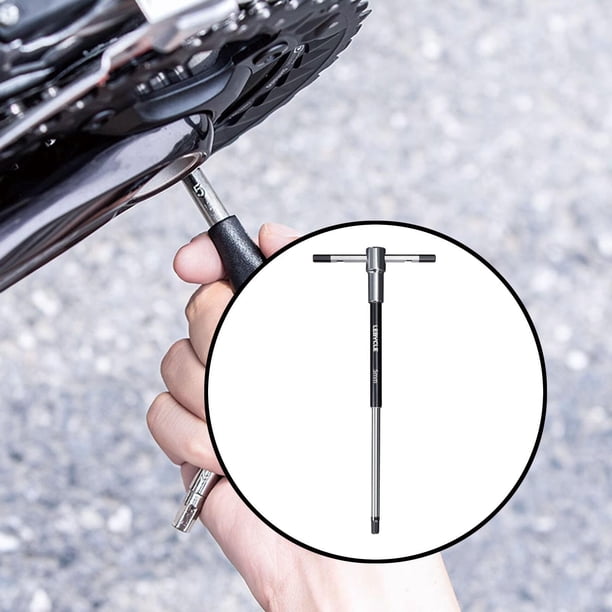 T Manejo de llave hexadecimal, herramienta de mano de llave Allen, liviano para varios trabajos mecánicos Herramienta de reparación de bicicletas de 5 mm