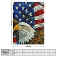 thumbnail image 4 of Nawypu Bald Eagle Blanket American Flag and Eagle Decor Throw Blanket US Eagle Blanket Gift for Men Super Warm Soft Plush Flannel Blanket Winter Couch Bedding Blanket for Adults Women, 4 of 6
