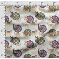 thumbnail image 2 of Soimoi Llama Alpaca Printed, Cotton Satin Spandex, Sewing Fabric by The Yard 54 Inch Wide, Decorative Fabric for Dresses and Home Accents, Pink & Peach, 2 of 5
