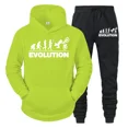 thumbnail image 4 of Conjunto de ropa deportiva para hombre, sudadera con capucha y pantalones para amantes del ciclismo, ropa deportiva de otoño, pantalones para correr, chándales unisex, 4 of 5
