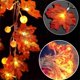 thumbnail image 3 of Cadena De Luz De Hoja De Arce, Guirnalda De Luz LED Impermeable Decorativa Para Jardín, 3 of 8