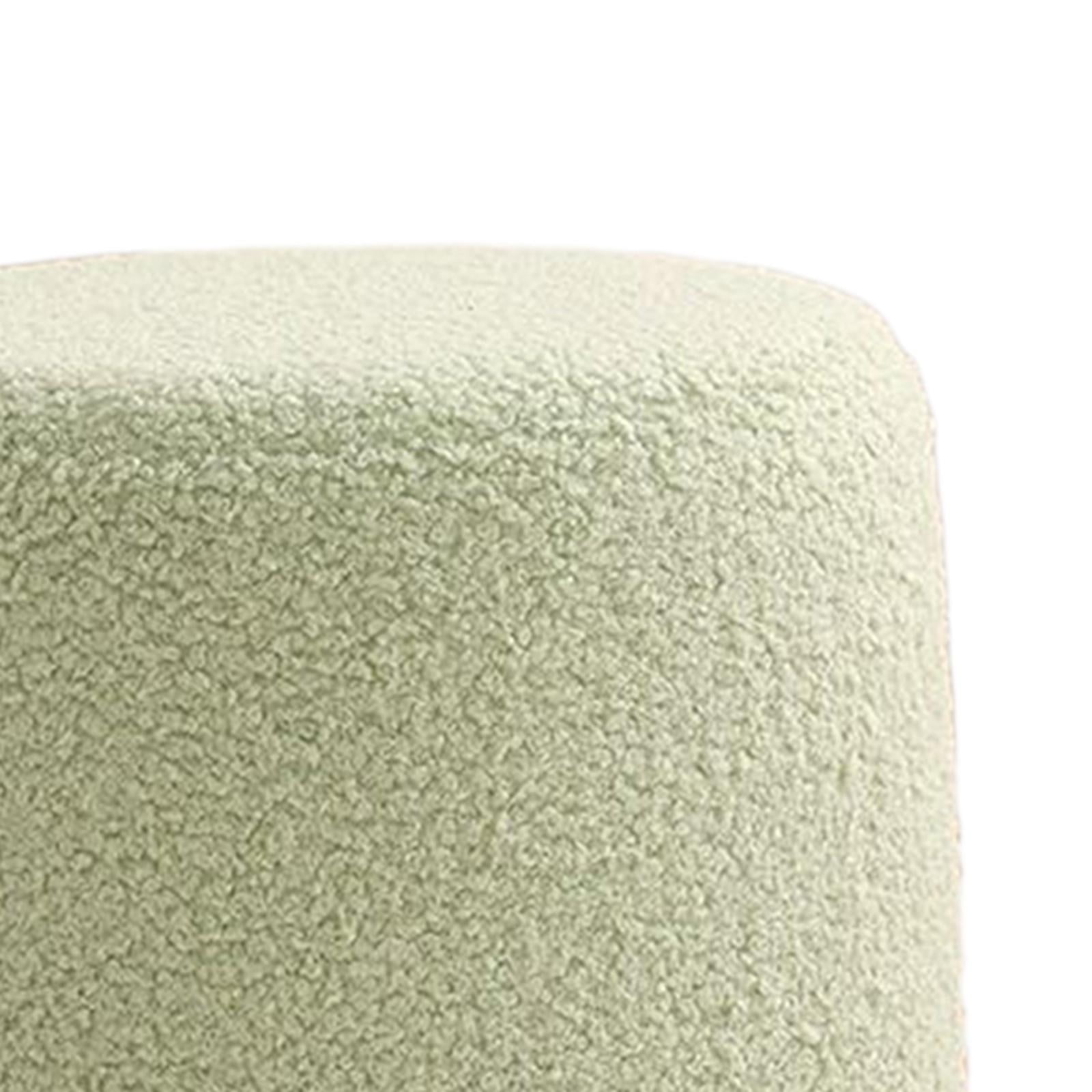 Foot Rest Stool Sofa Tea Stool Seat Chair, Stable Footstool Bench, Small Cylinder Stool for Apartment Entryway Nursery Bedroom Living Room green