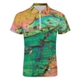 thumbnail image 4 of Vesuvius Volcano Pyroxene Rock Thin Section Microscope Photograph Men Zipper T-shirt Summer Casual Short Sleeve T-shirt Top, 4 of 7