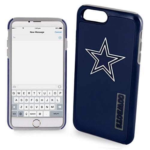 FOCO NFL Dallas Cowboys Dual Hybrid Case For iPhone 8 , 7 , 6S , 6 (5.5")