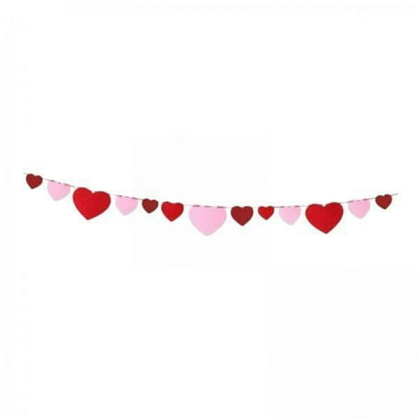 5x Pancarta ón para El Día de Valentín, Guirnalda ones, Pancarta DIY, Decoración de Pared, Decoración Del Día de Valentín para 5 piezas