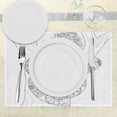 thumbnail image 3 of Ambesonne Sloth Place Mats Set of 4, Animal Floral Detail, Standard Size, Black White, 3 of 6