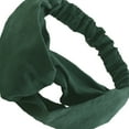 thumbnail image 3 of Diademas sólidas de gamuza para mujer, diademas elásticas con nudo de turbante, tocado con nudo para niñas, accesorios para envolver el Ropa, zapatos y accesorios Miscelánea Tipo 2 Verde Guardurnaity PS12333-07, 3 of 4