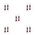 thumbnail image 2 of Pendientes de gota Minnieouse 1 par colgantes de botellas de cristal con flores, 2 of 6