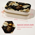 thumbnail image 5 of Starry Bees Velvet Portable Travel Organizer with Removable Compartment - Gift! Including Necklace Organizer, Jewelry Stand, and Earring Organizer, 5 of 7