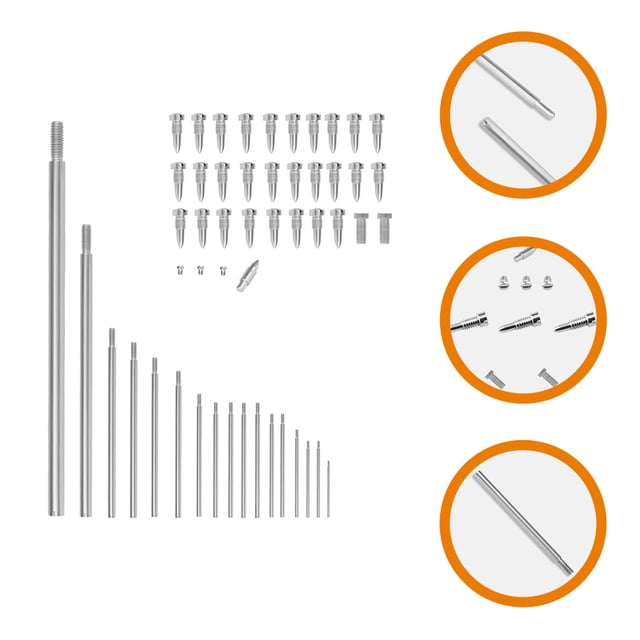 WHAMVOX 1Set Silver Saxophone Maintenance Kit with Durable Threaded Rods Screws and Tapered Nail for Bass Sax